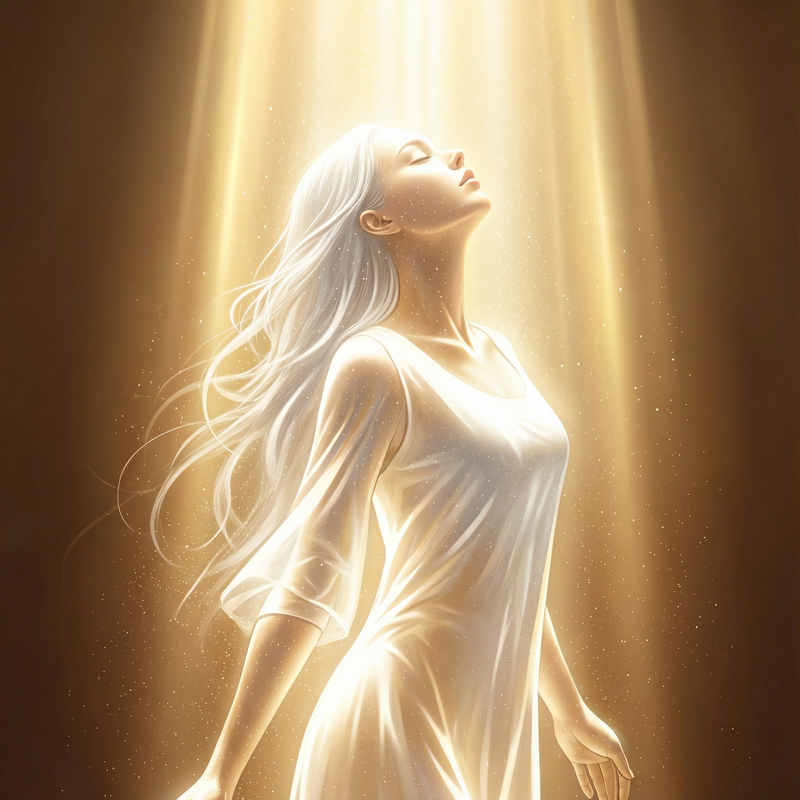 触れずに、溶けていく光